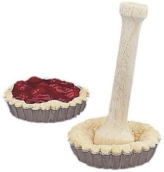 Fox Run Wooden Pastry Tart Tamper Dual End Dough Press Double Sided 4146
