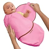 Kiddopotamus SwaddleMe Bamboo Adjustable Infant Wrap (Raspberry - Small)
