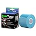 Kinesiology Tape MaxTape Elastic Kinesio Tape for Athletes - Sports Tape for Injury & Performance - For Knee, Shoulder, Elbow, Ankle, Back, Neck Pain - Superior Waterproof Technology and Adhesion - Latex Free - 2 inches x 16.4 feet (Blue)