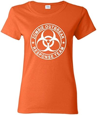 Zombie Outbreak Response Team Women's T-Shirt Fashion Shirts Medium Orange