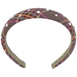 rhinestone plaid headband