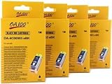 Canon Compatible BCI-3e (BCI3) Large Ink Cartridges Multi 4-Pack: 4 Black