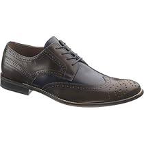 Hot Sale Hush Puppies Men's Bozeman Tan/Blue Multi Leather Dress Shoe H103487 (7 M)