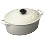 Le Creuset Cast Iron Oval Casserole, Almond, 23 cm