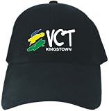 CAPS BLACK EMBROIDERY  BRUSH ISO CODE KINGSTOWN  ST. VINCENT & THE GRENADINES