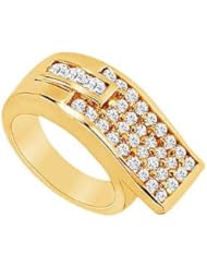 Diamond Ring 14K Yellow Gold - 1.50 CT Diamonds