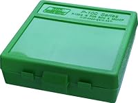 MTM 100 Round Flip-Top Ammo Box 380/9MM Cal (Green) from MTM