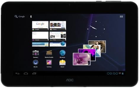 AOC Breeze Tablet G7 ~ 7" Touchscreen ~ Front Camera ~ 8GB ~ USB OTG Port ~ Supports Micro SD Card ~ Android 4.x ~ Black with silver