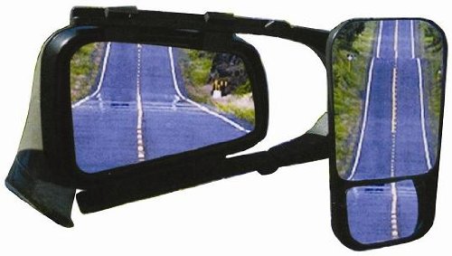 CARAVAN/TRAILER/HORSE BOX ADJUSTABLE TWIN TOWING MIRROR