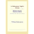 A Midsummer Night's Dream (Webster's German Thesaurus Edition) by William Shakespeare