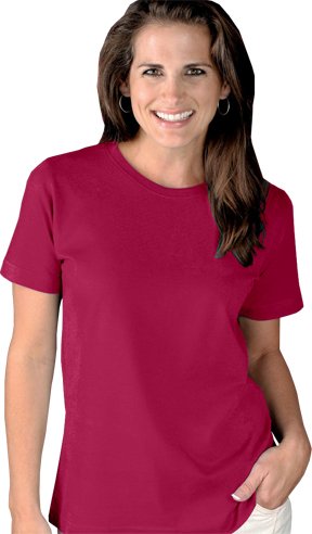 LAT 3580 Women Ringspun Scoop Neck T-Shirt