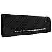 Satin Clutch Abendtasche, schwarz