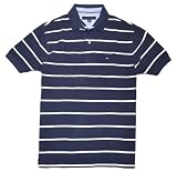 Tommy Hilfiger Men Logo Striped Polo T-shirt