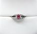 18k White Gold and Platinum Pink Diamond Ring