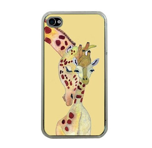 Giraffe Iphone 4 or 4s Case - Cuddles