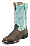 Justin Womens 11 Foundation Series Western Boots Bay Apache