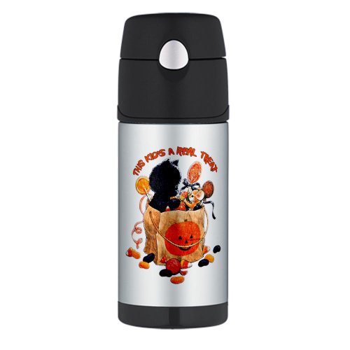 Thermos Travel Water Bottle Halloween This Kids A Real Treat Kitten