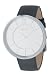 DKNY NY3933  Ladies Analogue Watch, Oversized Circular White Dial with Black Leather Strap