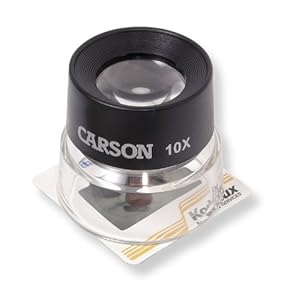 Carson LumiLoupe 10X Power Stand Magnifier (LL-10)