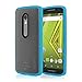 Incipio Octane Carrying Case for Motorola Droid MAXX 2/Motorola Moto X Play - Retail Packaging - Frost/Cyan