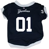 New York Yankees Pet Dog Baseball Jersey SMALL