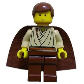 Obi-Wan Kenobi (Young with Padawan Braid Pattern) - LEGO Star Wars Minifigure