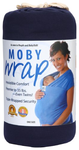Wickelkinder Moby Wrap Tragetuch Classic blau