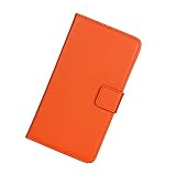 Galaxy S4 Active i9295 Case, iCoverCase Multicolor Genuine Leather Wallet [Card Slot] Cover Kickstand [book Flip] Case for Samsung Galaxy S4 Active i9295 (Orange)
