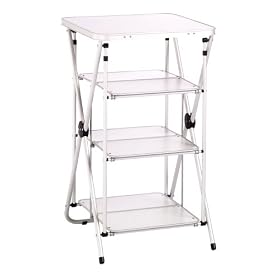 Pacific Outdoors Big Easy Camp Shelves (Silver)
