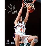 David Lee Autographed NY Knicks Dunk 8x10 Photograph