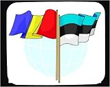 Decorated Mouse Pad with Estonia, international, Romania