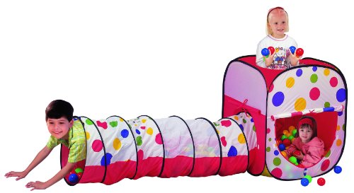 Easy Twist Rectangle Topic w pop-up tent sale tunnel and 100 balls w / Tote Bag