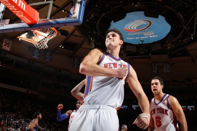 Denver Nuggets v New York Knicks: Danilo Gallinari Photographic Poster Print by Nathaniel S. Butler, 8x12
