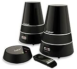 Wireless Funklautsprecher Stereo Aktiv Drahtlose Boxen Funk-Lautsprecher Innen/Au�en Spritzwasserfest Cordless Outdoor-Indoor Funkboxen Speaker Mp3 (SCHWARZ)