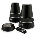 Wireless Funklautsprecher Stereo Aktiv Drahtlose Boxen Funk-Lautsprecher Innen/Au�en Spritzwasserfest Cordless Outdoor-Indoor Funkboxen Speaker Mp3 (SCHWARZ)