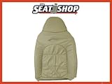 2000 Ford F250/350 Med Parchment Leather Seat Cover LH Top w/ Logo (40/20/40)