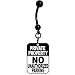 Private Parking No Unauthorized Parking Sign Belly Ring