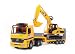 Bruder Mercedes-Benz Actors Low Loader Truck with CAT Excavator  Combo