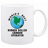 New  World's Best Rubber Roller Grinder Operator / Graphic  Mug Occupations