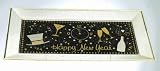 Midnight Celebration Plastic 9 3/4in x 17 3/4in Rectangular Platter