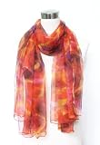 Chiffon Tie Dye Multicolored Print Silk Shawl 42 X 70 41Tp37NfQEL. SL160 Chiffon Tie Dye Multicolored Print Silk Shawl 42 X 70
