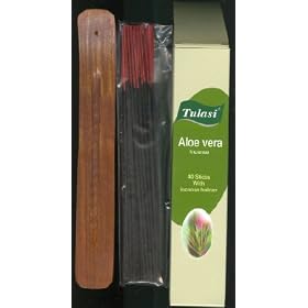 Aloe Vera Exotic 40 Gram with Burner - Tulasi Incense
