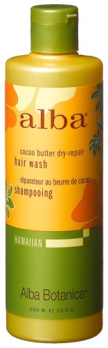 Alba Botanica Cocoa Butter Dry,repair Hair Wash, 12 -Ounce Bottle (Pack of 2)