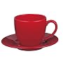 Waechtersbach Fun Factory Jumbo Cup & Saucer, Set of 2, Cherry