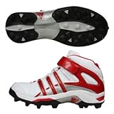 IMAGE OF adidas Men's Pro Intimidate 2 Md Football Cleat,White/Red/Red,15 M