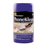 PhoneKleen Antibacterial Wipes - Qty Tub of 50 Wipes