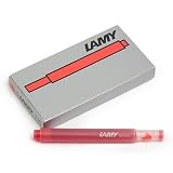 Lamy T10 rot Tintenpatronen (5 Stück)