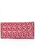 Red Pyramid Design Flap Purse