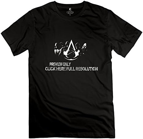 Sihan Assassins Creed Unity Logo Minimalist Wallpaper Littledesignz Hd 1920x1080 Men's Custom Tshirts Size XXL Black
