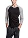 CYZ Men's Long Sleeve Thermal Waffle Baseball Crew Top-BlackGrey-XL